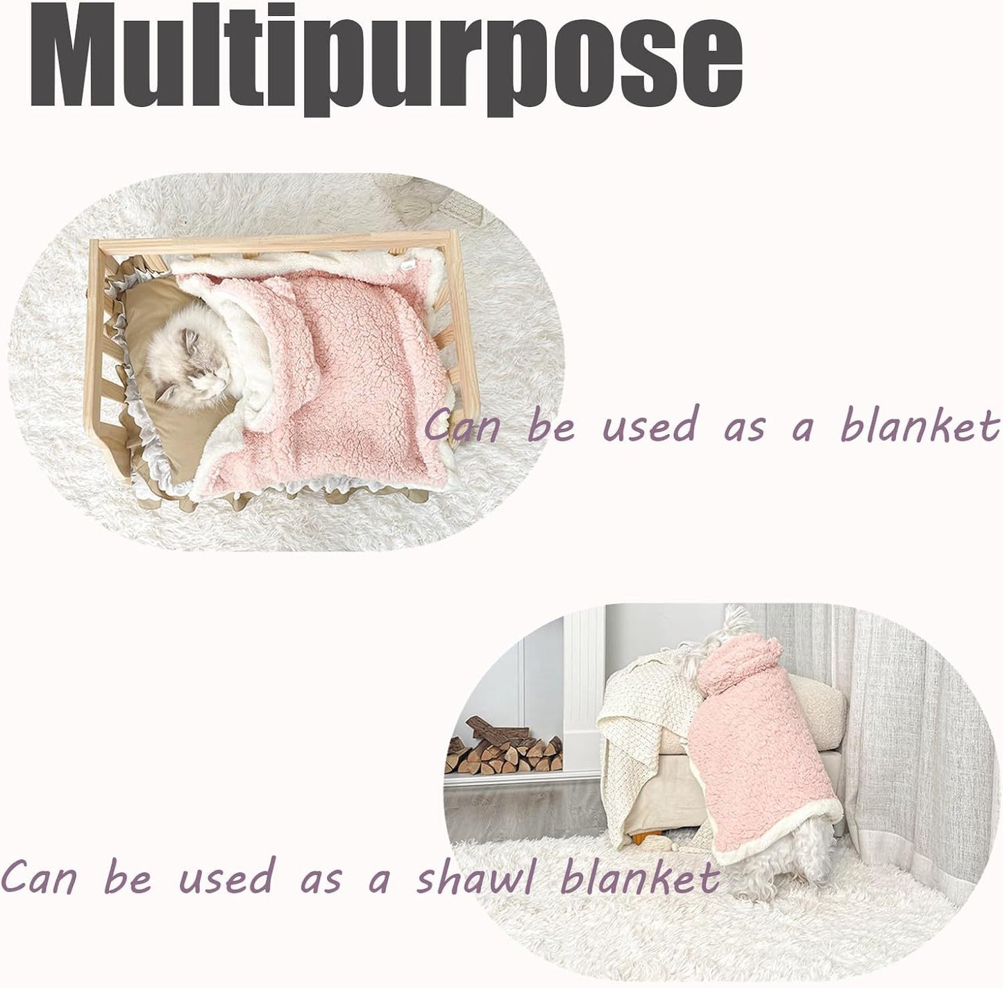 Teddy Bär Kuschel-Cape mit Kapuze – Flauschige Fleece-Decke - FluffyBrush