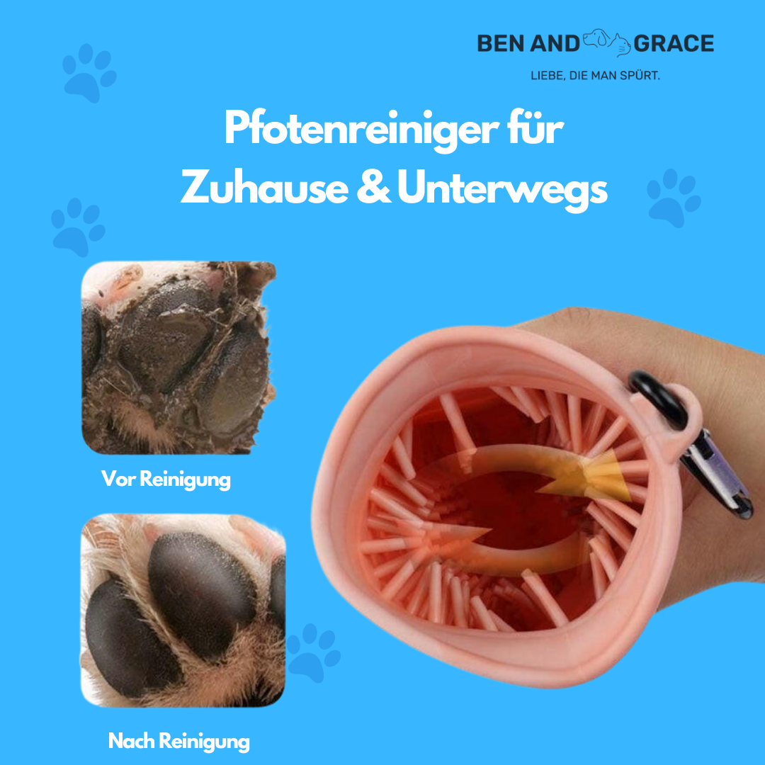 2-in-1 Tragbarer Pfotenreiniger