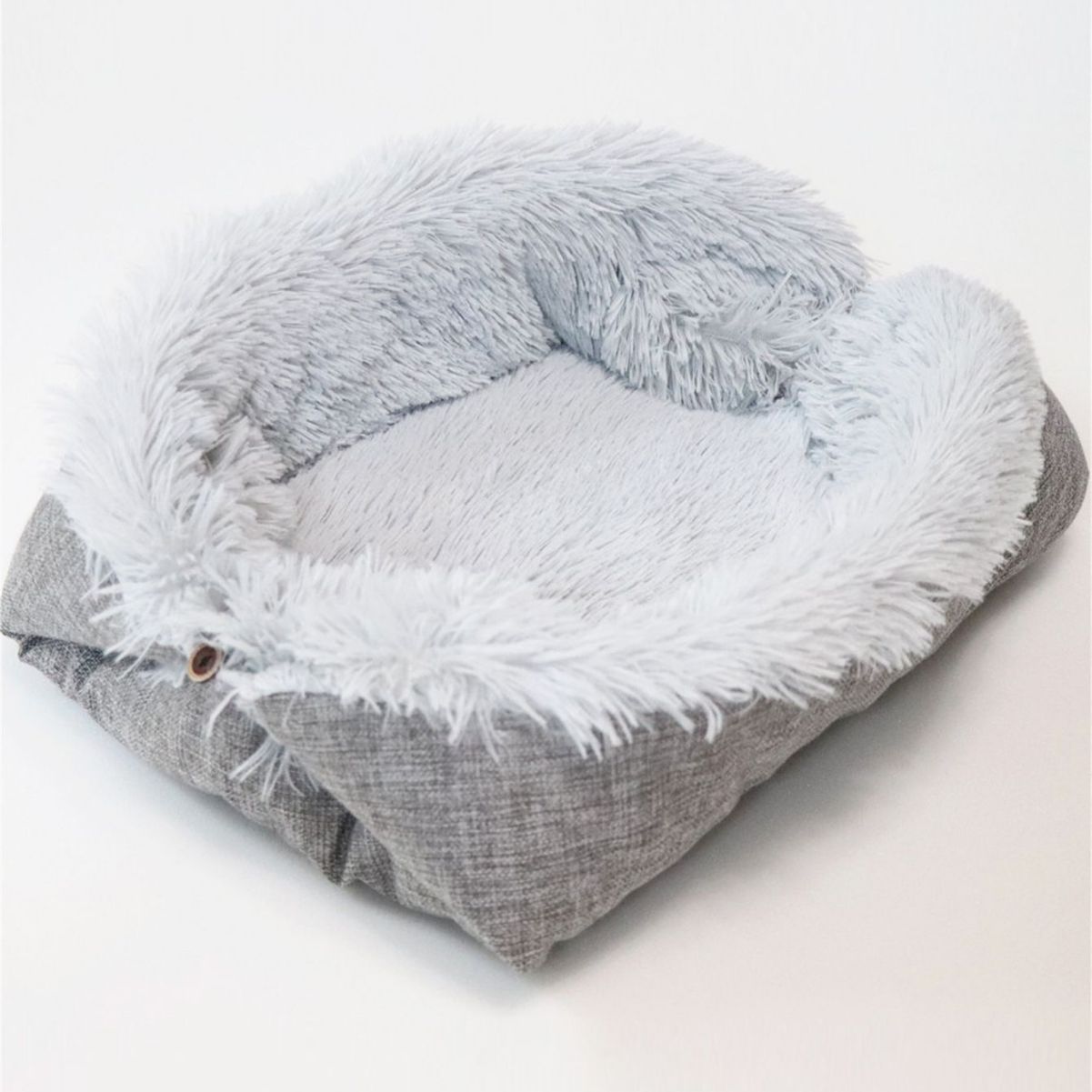 2-in-1 Selbstheizende Katzendecke & Kuschelnest I Weich, Rutschfest & Pflegeleich
