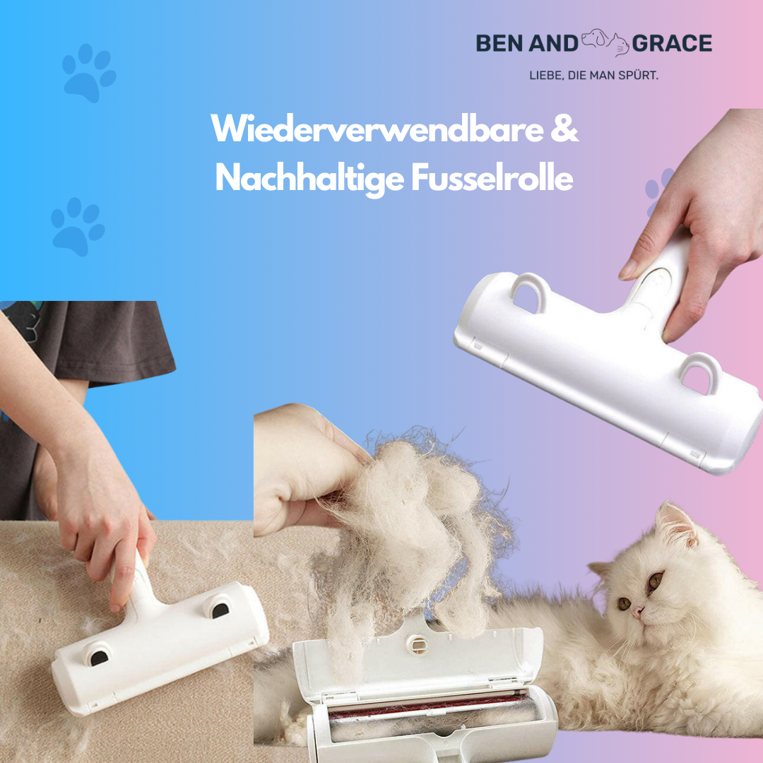 Fusselrolle für Tierhaare – Ideal für Couch, Kleidung und Möbel