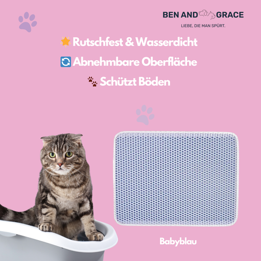 EVA Innovative Katzenstreu-Matte – Rutschfest & wasserdicht