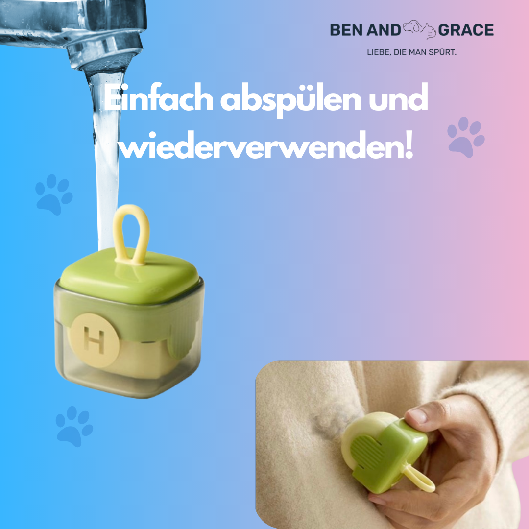 Tragbare, Wiederverwendbare Fusselrolle – Sanft zur Kleidung, Stark gegen Fussel!
