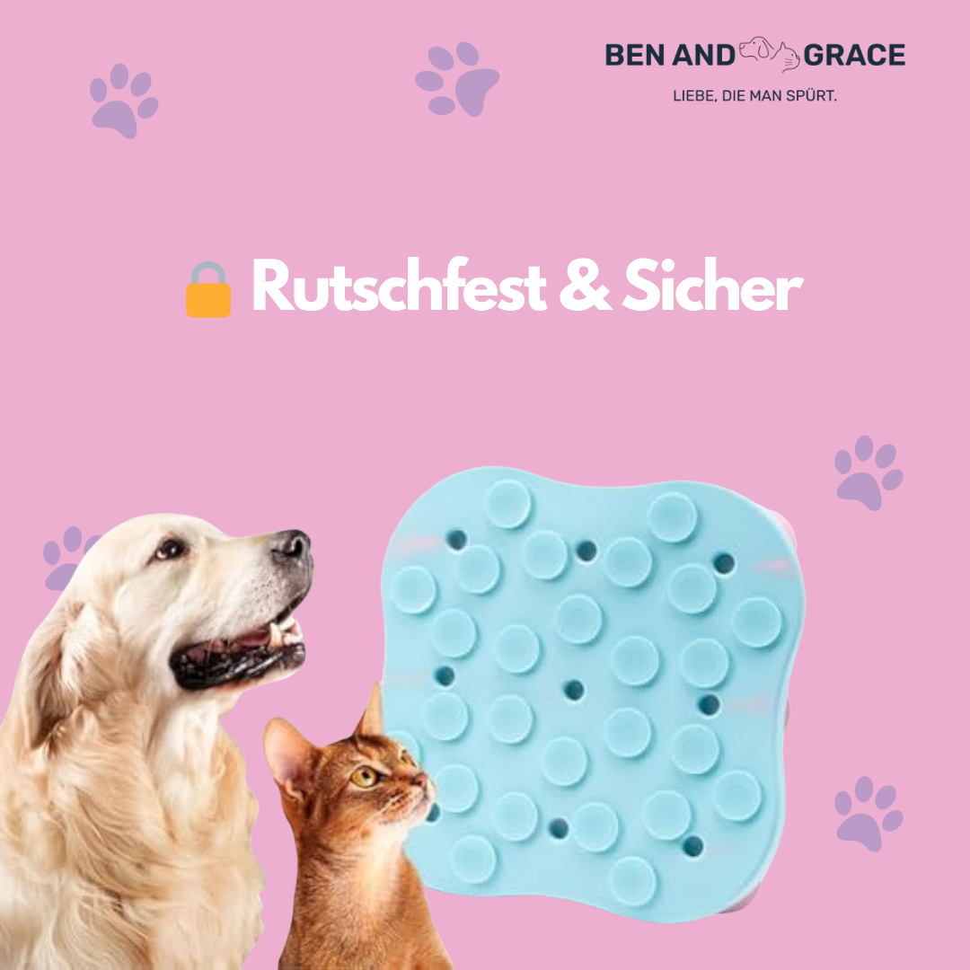 Schleckmatte  – Beruhigend & spielerisch füttern!