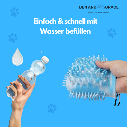 2-in-1 Tragbarer Pfotenreiniger
