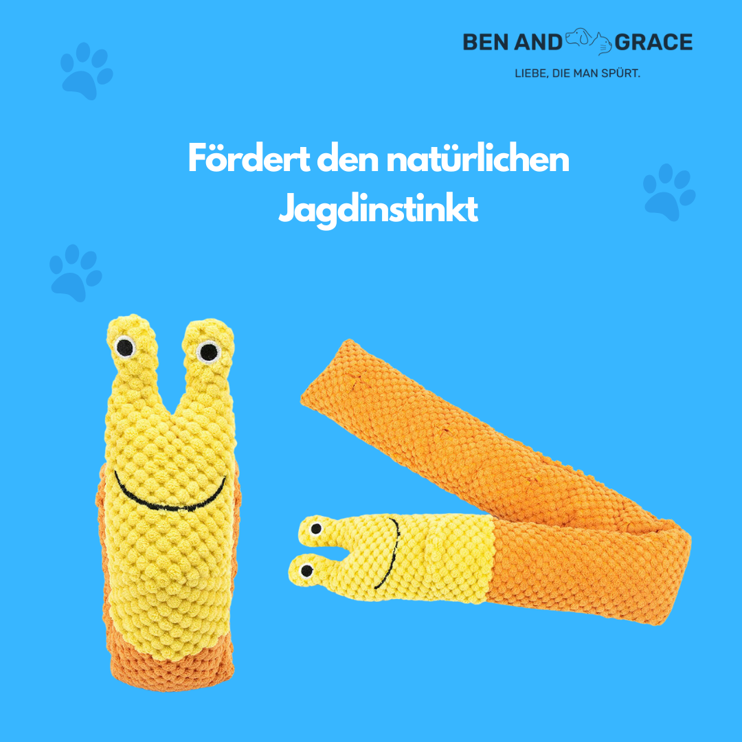 Kuscheliges Schnecken-Spielzeug – Fördert Gehirntraining & Futterspielspaß!