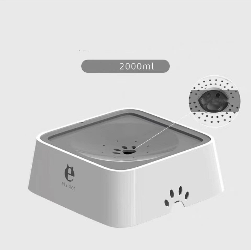 2L Wassernapf für Hunde & Katzen – Auslaufsicher mit Schwimmdeckel & langsamer Wasserzufuhr