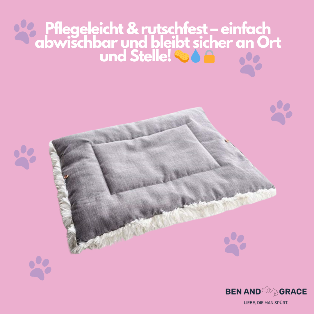 2-in-1 Selbstheizende Katzendecke & Kuschelnest I Weich, Rutschfest & Pflegeleich