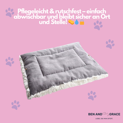 2-in-1 Selbstheizende Katzendecke & Kuschelnest I Weich, Rutschfest & Pflegeleich