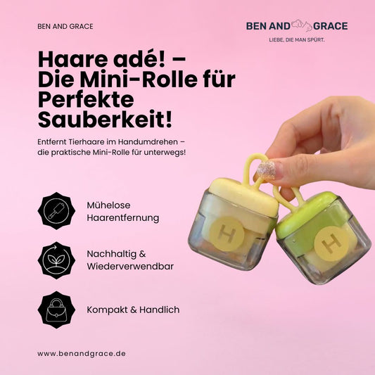 Tragbare, Wiederverwendbare Fusselrolle – Sanft zur Kleidung, Stark gegen Fussel!