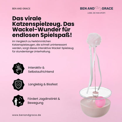 Katzenspielzeug – kippt um, steht wieder auf! - FluffyBrush