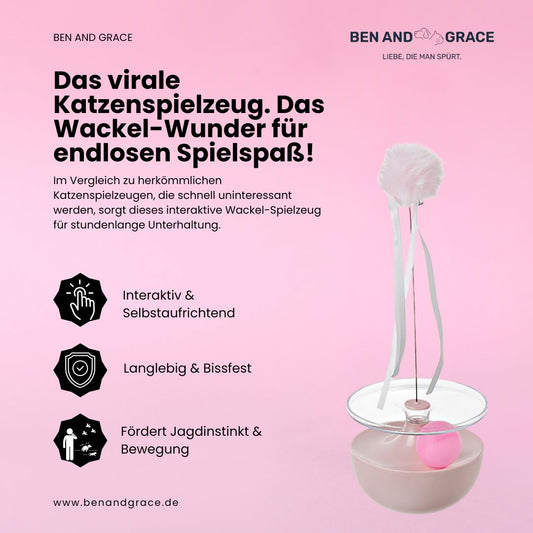 Katzenspielzeug – kippt um, steht wieder auf! - FluffyBrush